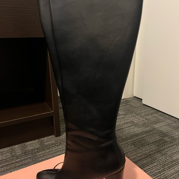 Macy’s Wild Pair Daytona Black Knee-High Zip Up Boots Size 7M - Picture 16 of 16